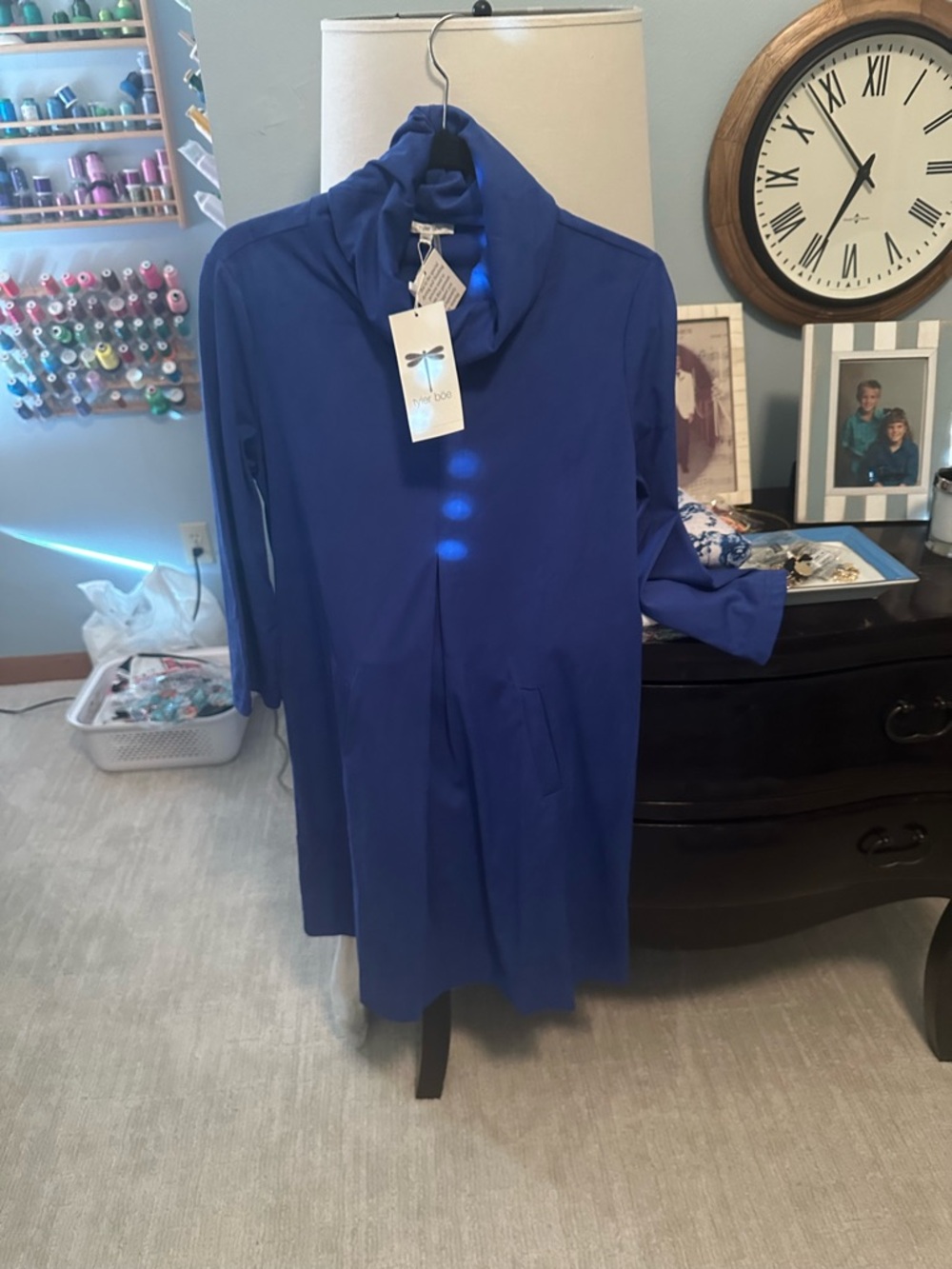 Tyler Boe Dress in Blue new with tags, size medium, faux suede
